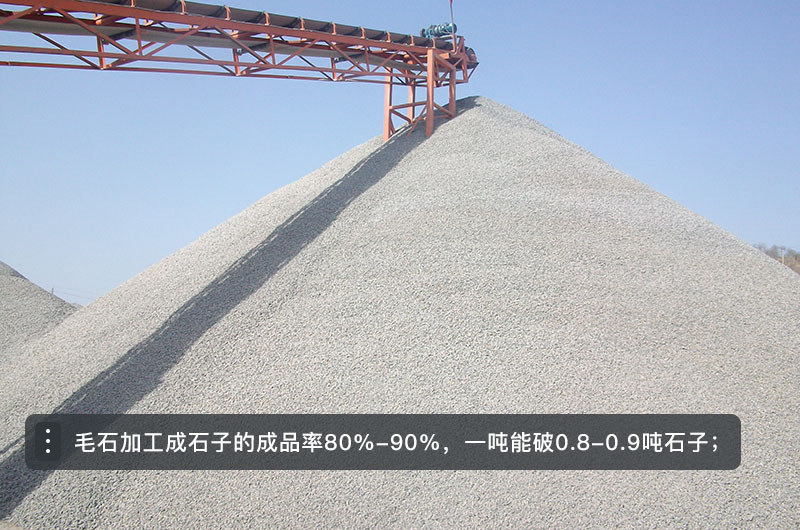 毛石破碎機型號及價格，一方毛石打出多少方碎石